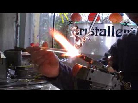 Filage de verre (cristallerie de la fontaine)