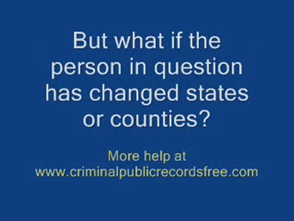 Reliable Free Public Criminal Records - Possible?