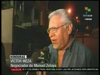 Victor Meza Negociador de Zelaya