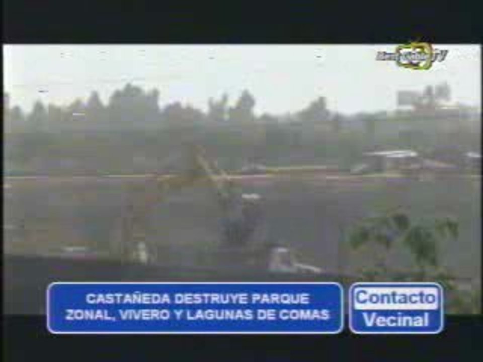 CASTAÑEDA DESTRUYE PARQUE SINCHI ROCA, VIVERO Y LAGUNAS