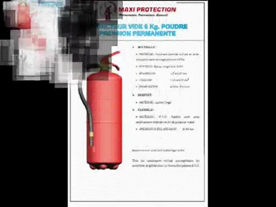 Extincteurs Maxi protection Rabat MAROC