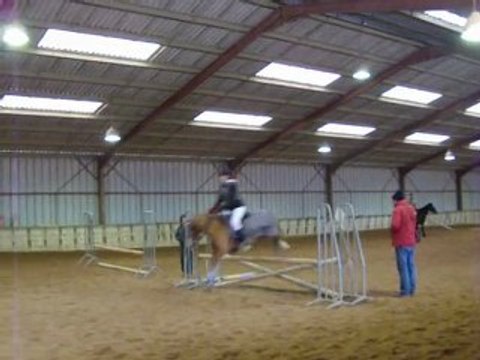 Lancelot et Louise Club Poney 1 oxer de détente.