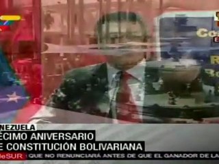 Celebran 10 años de la Constitucion Bolivariana