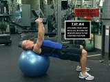 Chest Flys with a swiss ball | Chest Training