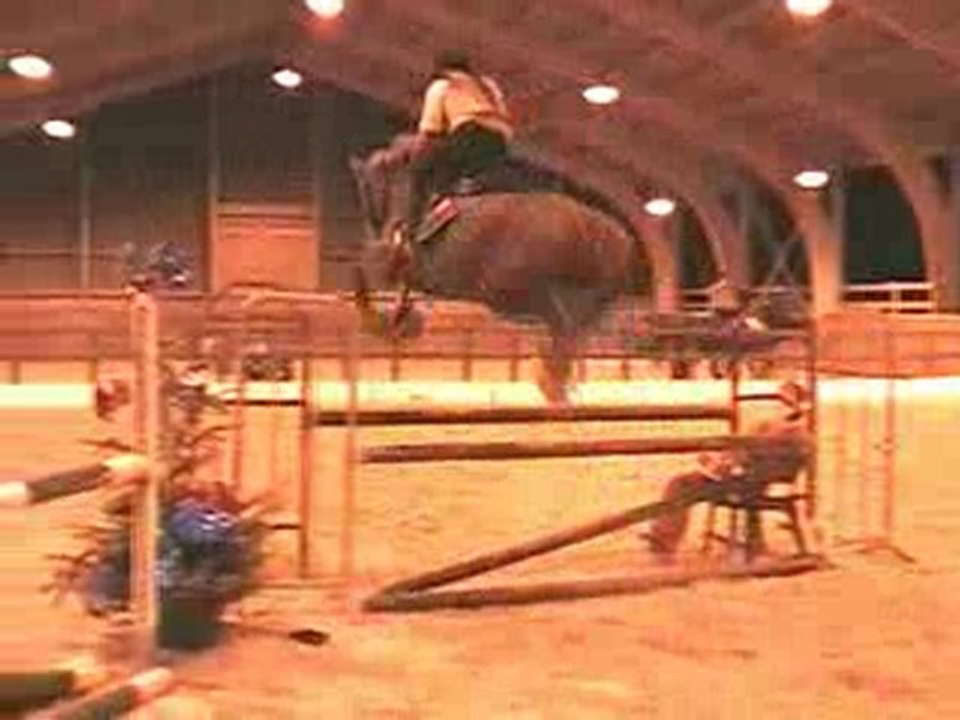 Sissi de Garenne sur un parcours CSO