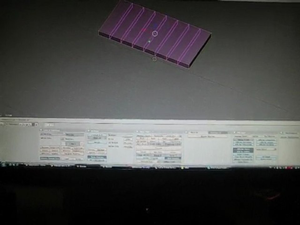 crée une table sur blender