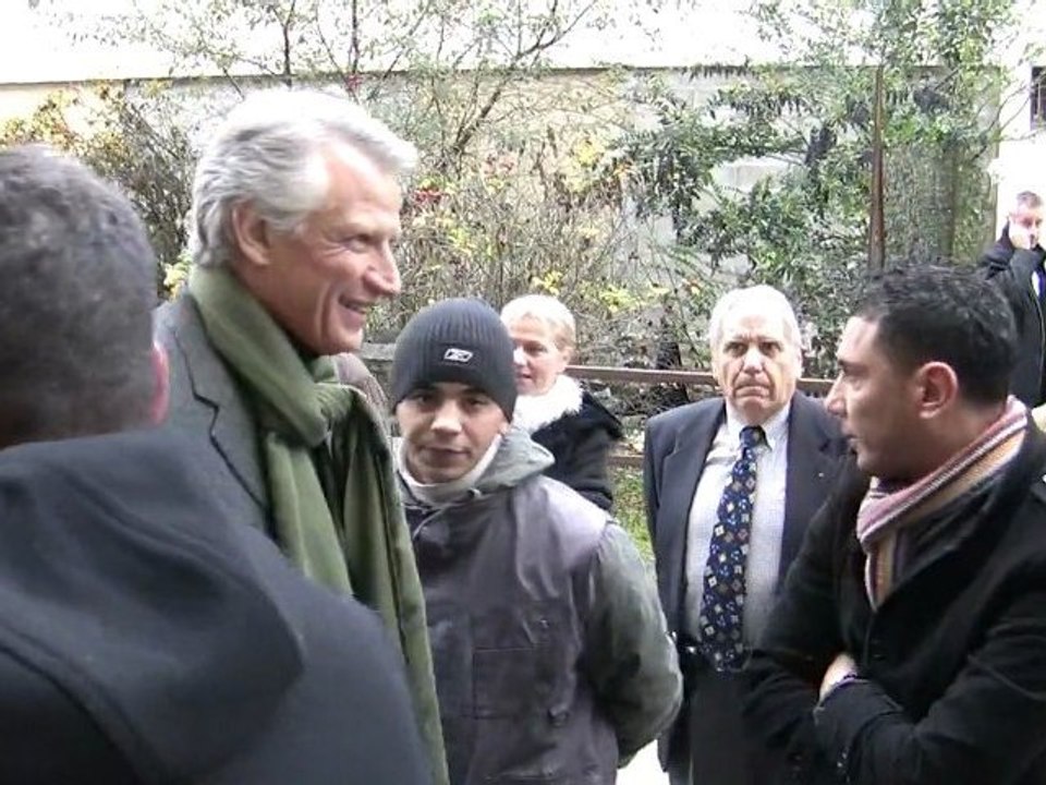 D. de Villepin, visite du quartier de Naillac (Bergerac)