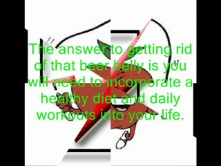 how to lose beer belly