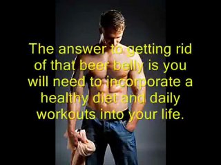 How to lose beer belly