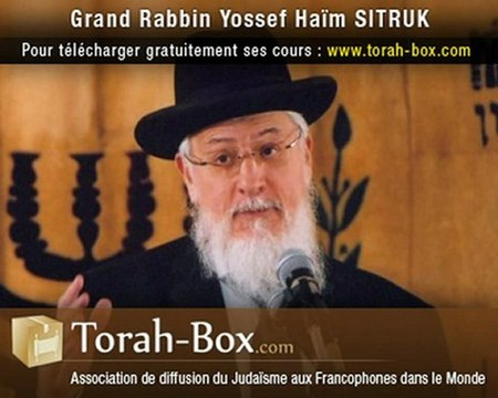 Grd-Rabbin Yossef-Haim SITRUK : La relation Maître à Elève