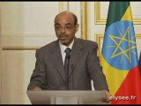 Conférence de presse avec M. Meles ZENAWI