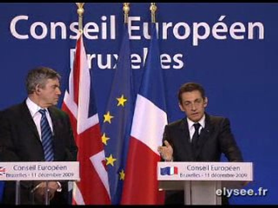 Conf avec Gordon Brown à Bruxelles