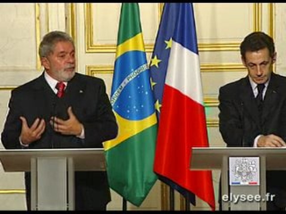 Conférence de presse avec Lula