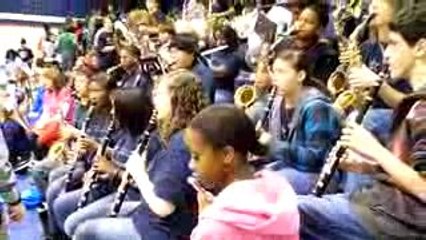 GTHS Drumline at the Home Game "Superman"