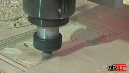 InfoTEC Ploter Frezujący 2513F CNC Router Frezowanie drewna