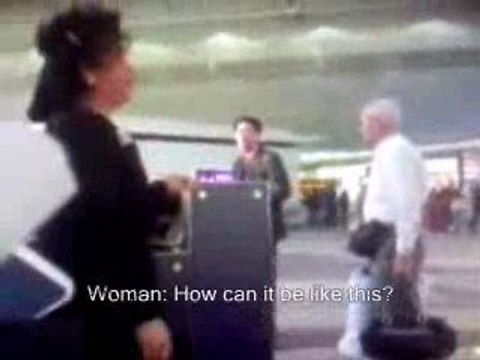 Une crise de nerfs pour un avion manqué