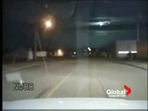 Un météore dans le ciel d'Edmonton
