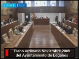 Pleno Noviembre 2009 del Ayuntamiento de Leganés