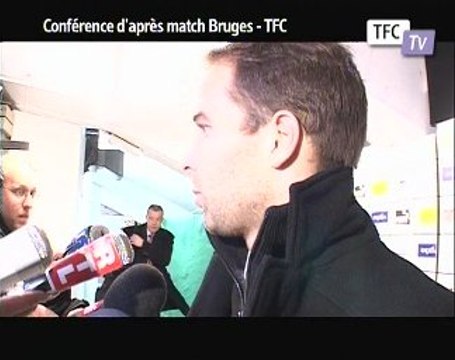 Conf presse après match Bruges TFC