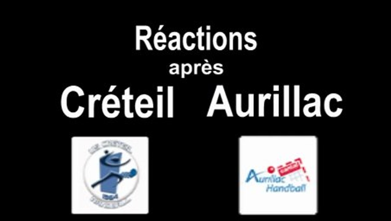 16-12-10 Réactions après Créteil-Aurillac