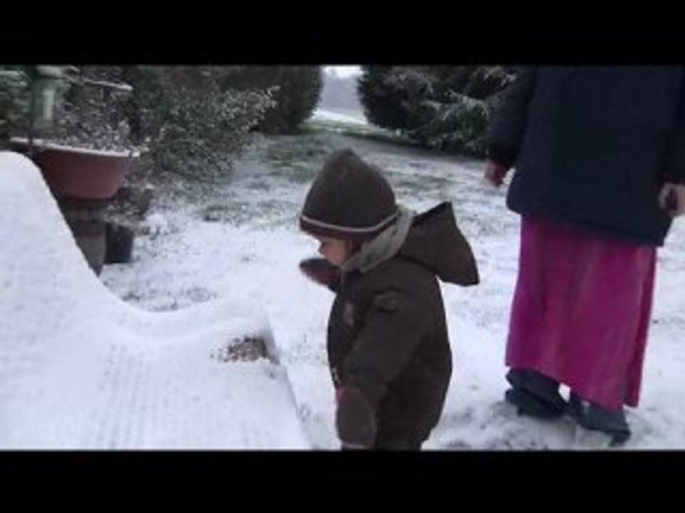 Léon dans la neige launaysienne