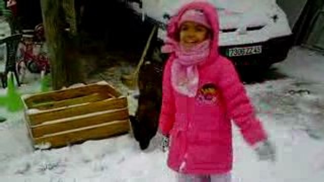 mes ptits dans la neige