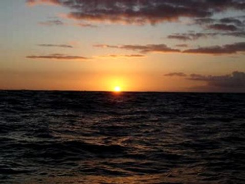 Coucher de soleil en mer