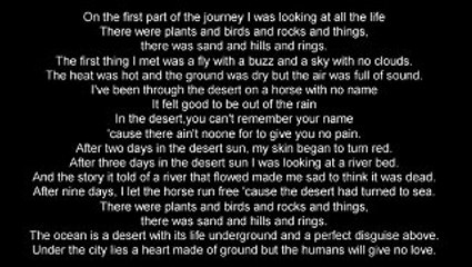 Horse with no name - America