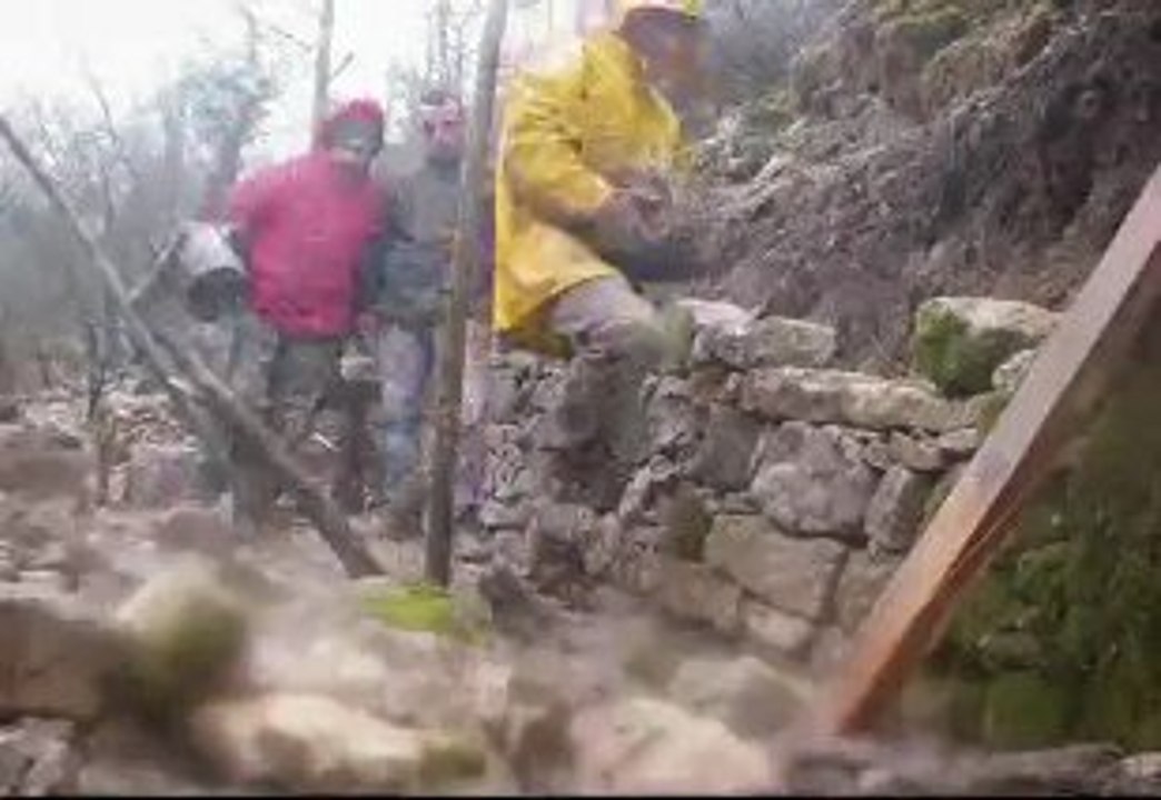 Maçonnerie en pierre sèche, Molières-Cavaillac