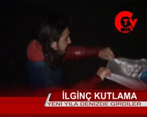 Yeni yıla denizde girdiler