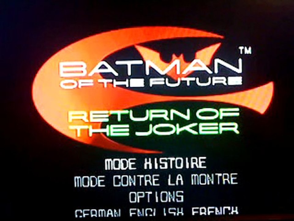 Vidéo Jeu #37 (Batman of the Future): Bonus: 1e prise