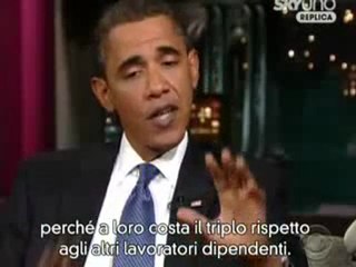 Barack Obama Ospite al David Letterman Show 3/4