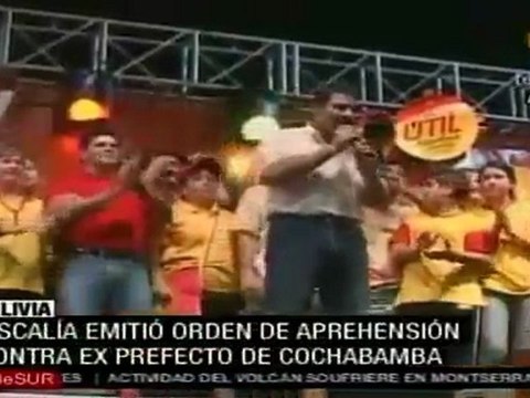 Huye ex prefecto acusado de corrupcion en Bolivia