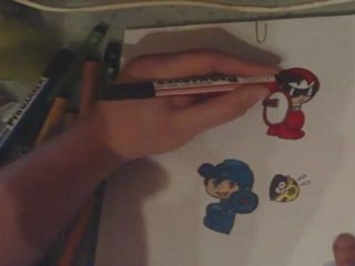 Fast Drawing - Megaman, Protoman & Met