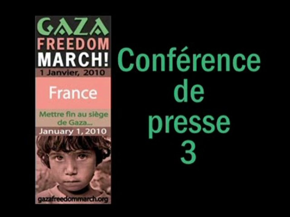 Marche sur Gaza: conférence de presse 3