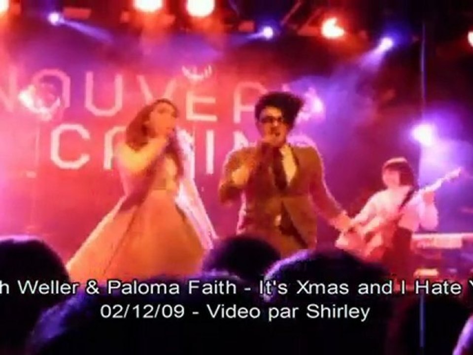 josh weller paloma faith its christmas and i hate you live