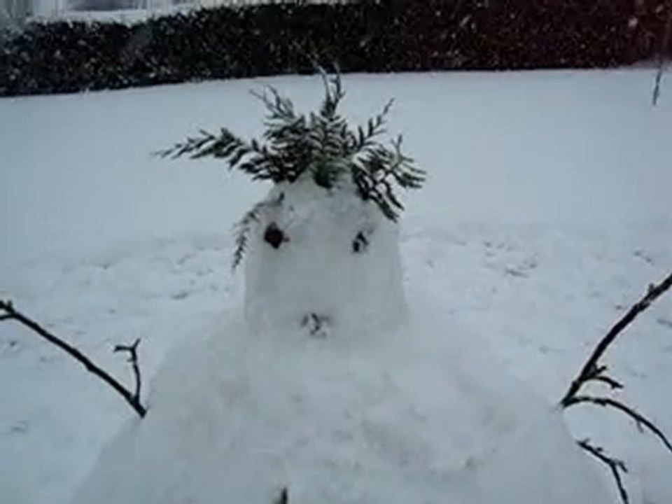 pas beau bonhomme neige decembre 2009