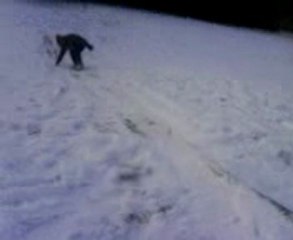 slide sure barre maison en bord sur la neige