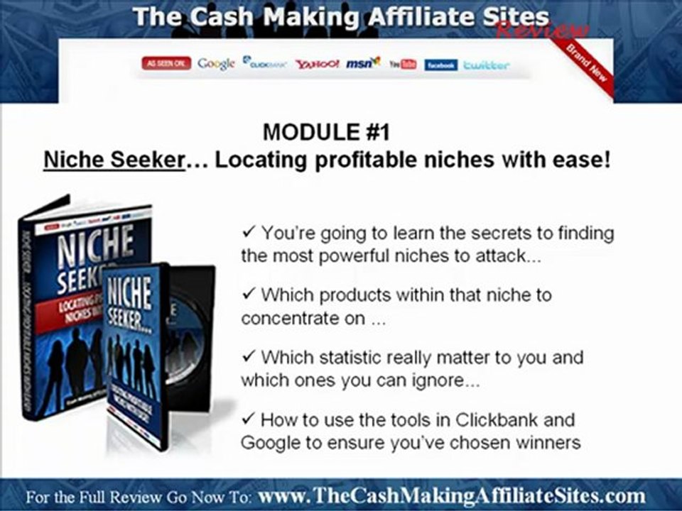 Cash Making Affiliate Sites Review-Mod 1