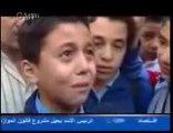 طفل سوري يبكي من اجل فلسطين
