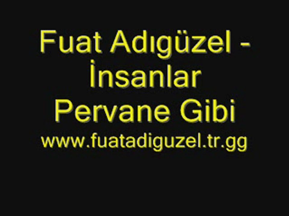 Fuat Adıgüzel - İnsanlar Pervane Gibi