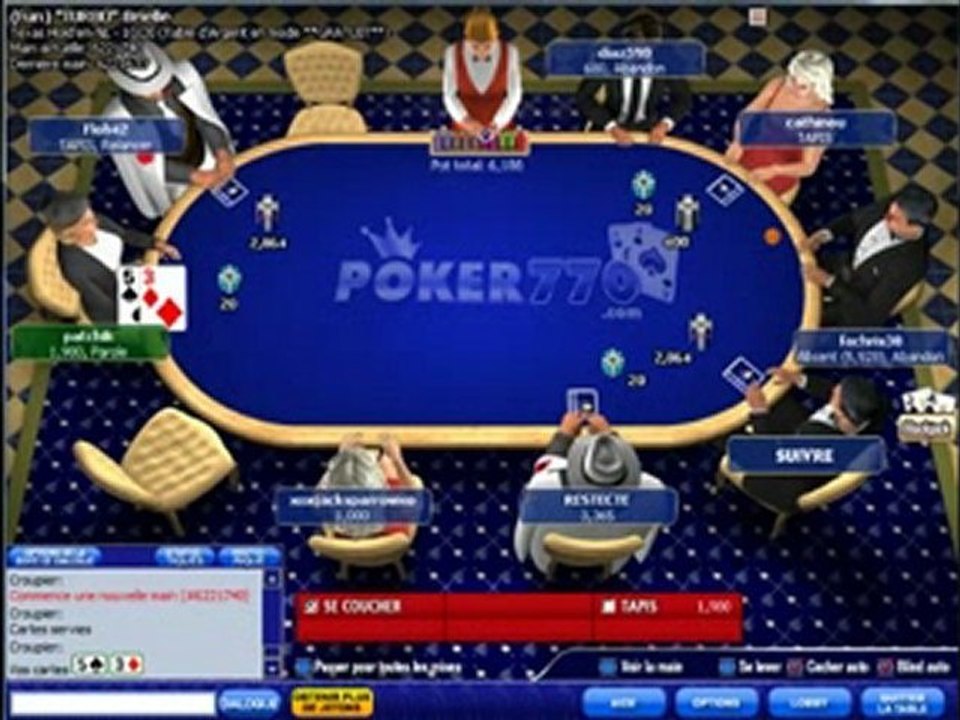 DE NOMBREUX TOURNOIS DE POKER SUR POKER 770