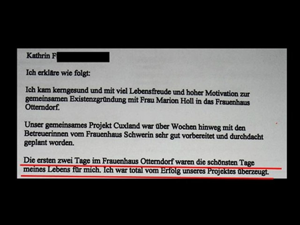 Seelenmord im Frauenhaus Cuxhaven / Otterndorf