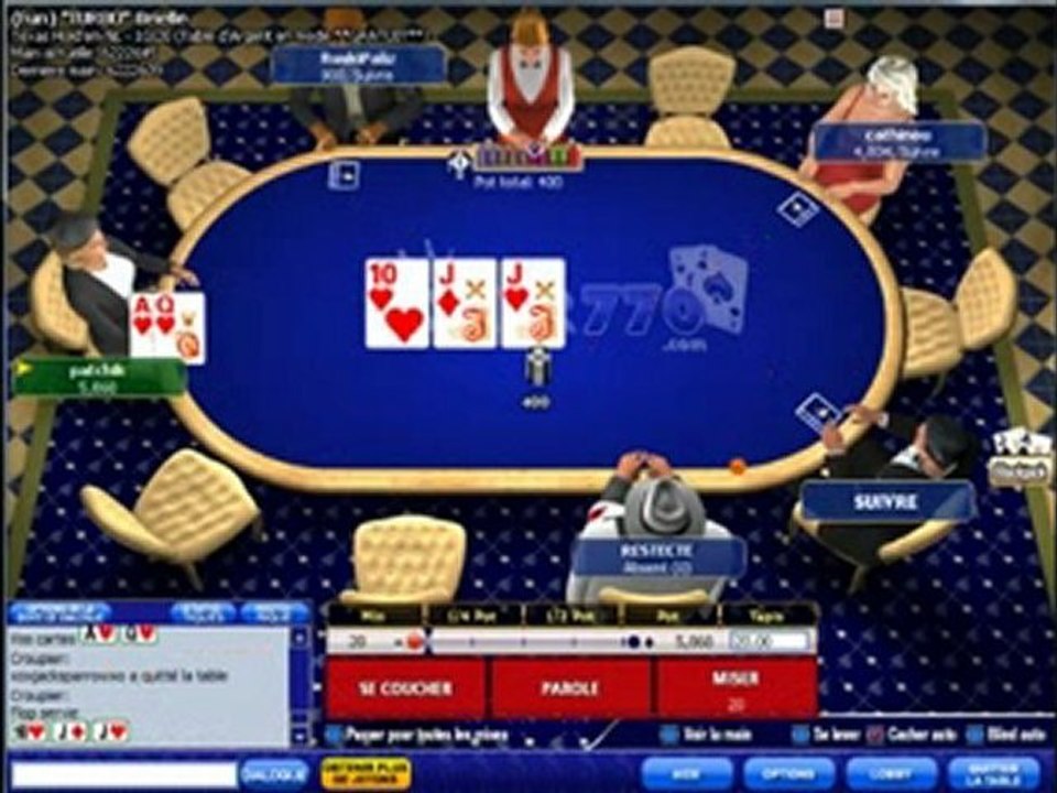 LE MEILLEUR SITE DE POKER GRATUIT C’EST POKER 770