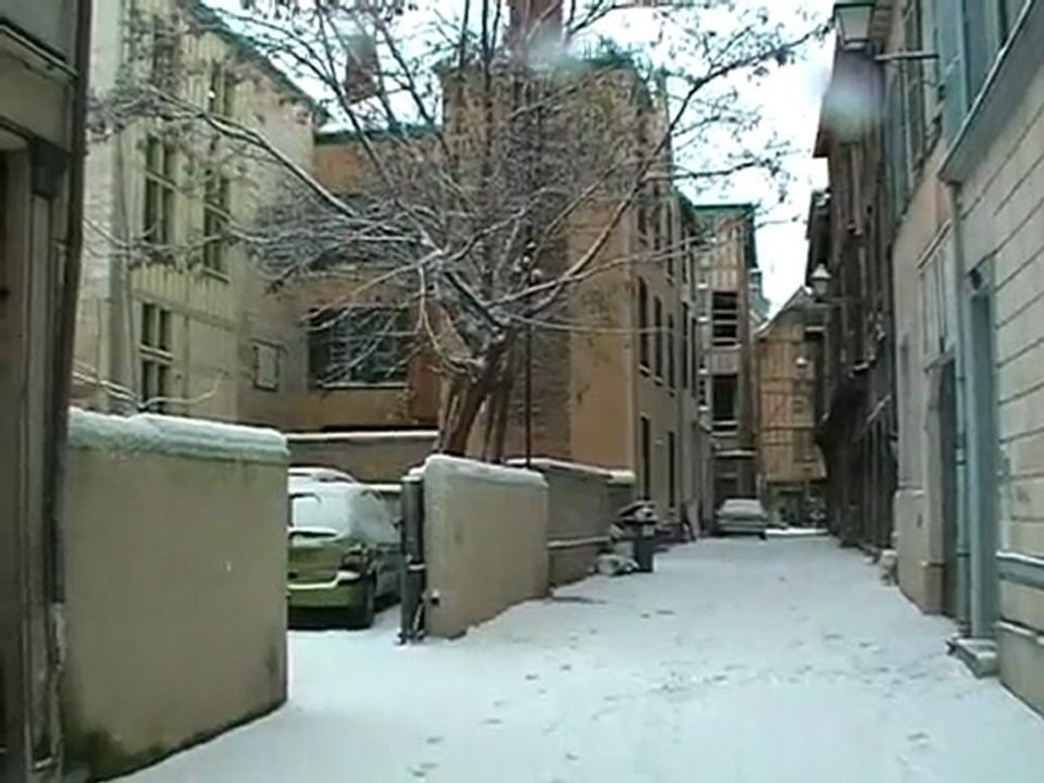 Troyes sous la neige