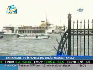 Çanakkale Ve İstanbul'da Deniz Ulaşımı Aksadı