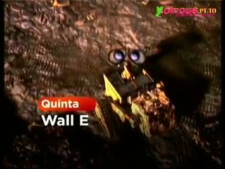 '3' no anúncio do filme Wall-E da SIC