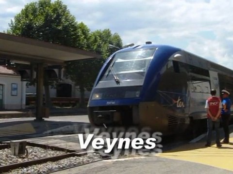 Balade en train le long des Alpes