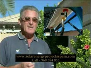 A Solar Customer And His Solar Hot Water System.