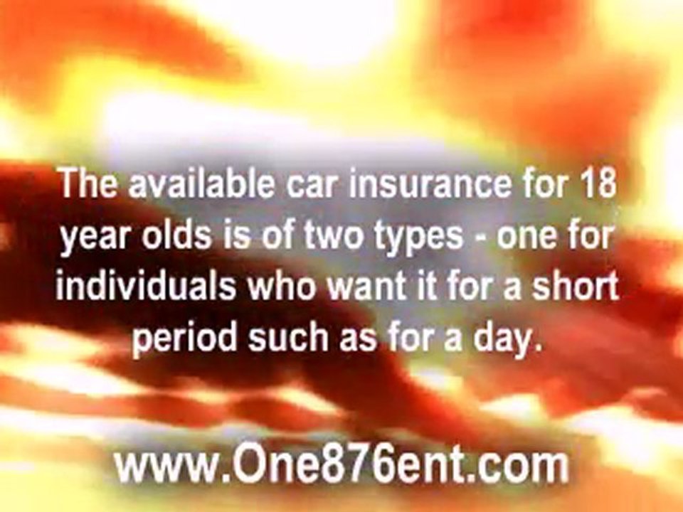 Car Insurance for the 18 Years Olds– A Necessity for the I